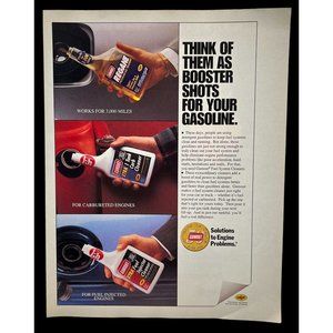 Pennzoil Gumout Engine Additives Print Ad Vintage 1994 Gasoline Booster Shots